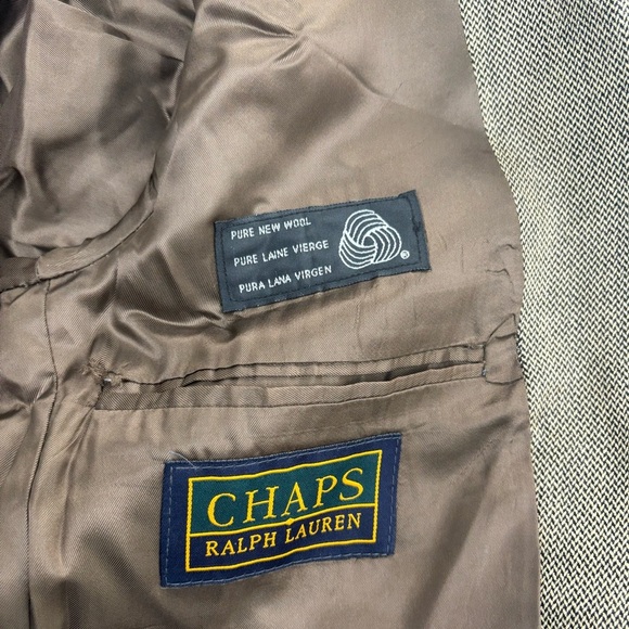 Vintage Chaps Ralph Lauren March Fields Brown Oversized Blazer men’s 42R - Picture 2 of 7